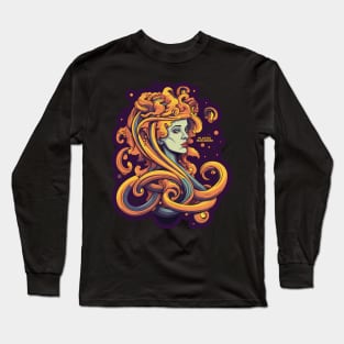 Plastic Macaroni Boho Trippy Hippy Manicotti Long Sleeve T-Shirt